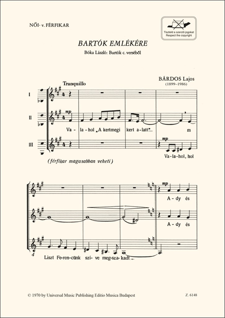 Bartók emlékére